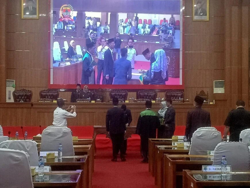 Ketua DPRD Musi Rawas Pimpin Rapat Paripurna Pengangkatan (PAW) Anggota DPRD Kabupaten Musi Rawas