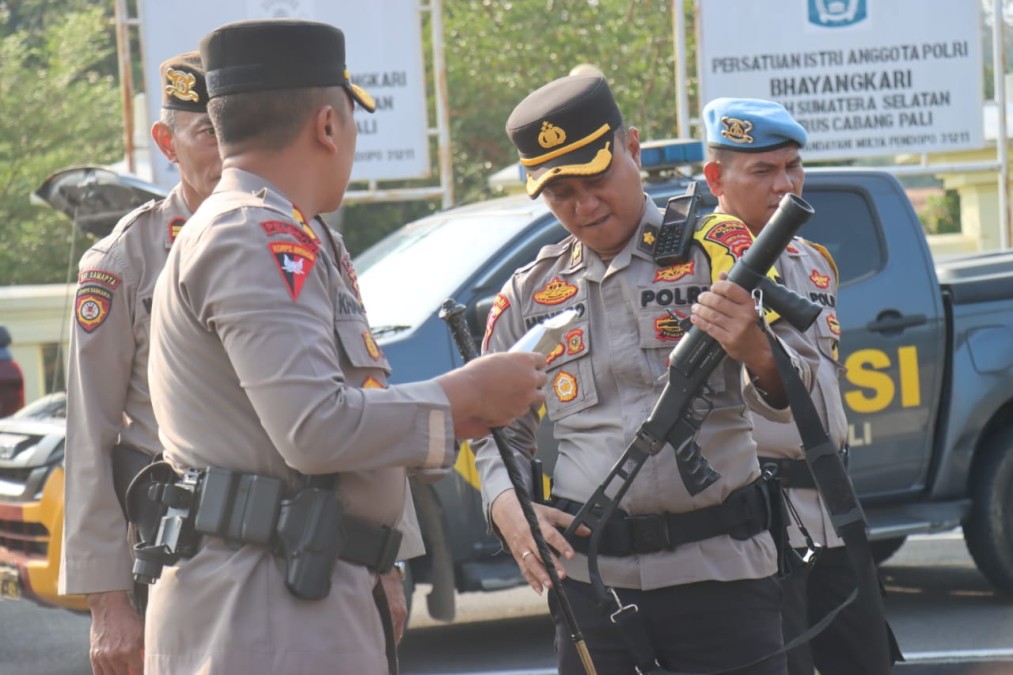 Pengamanan Pilkada 2024, Polres Pali Gelar Apel Kendaraan dan Sarana Prasarana Operasi Mantap