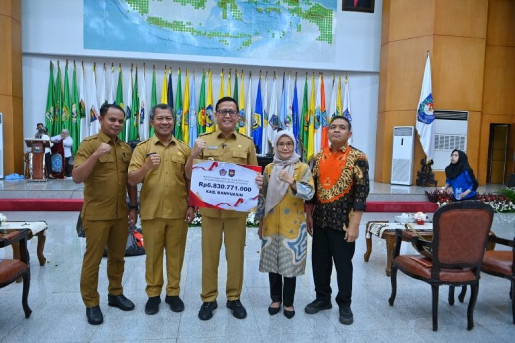 Sukses Mengendalikan Inflasi Daerah, Pemkab Banyuasin Kembali Menorehkan Prestasi dari Kemendagri