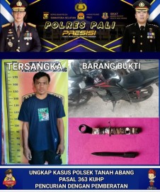 Polsek Tanah Abang Ungkap Kasus Curanmor