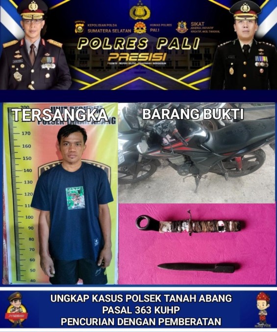 Pencuri Motor di Samping Mushola Tanah Abang Tertangkap