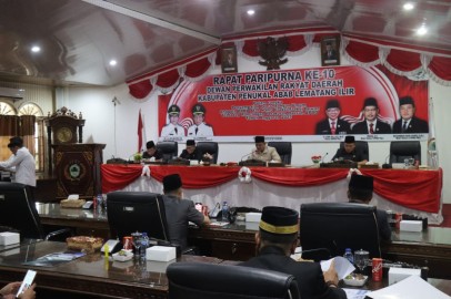 Rapat Paripurna DPRD Pali, Beragenda Sampaikan Pandangan Umum