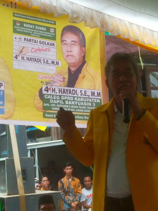 Pileg 2024, Warga Tanjung Lago Siap Coblos Hayadi Jadi Calih Anggota DPRD Banyuasin