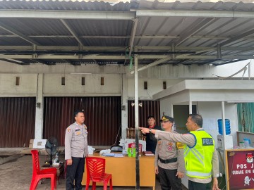 Polres Banyuasin Cek Kesiapan KPU ke Gudang Logistik