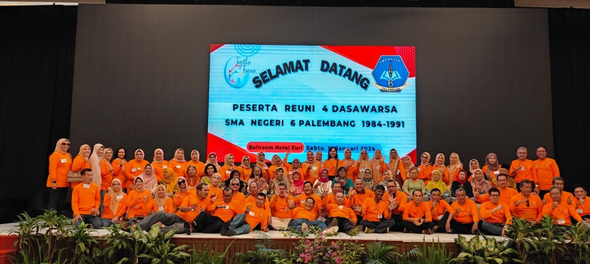 Reuni Alumni SMAN 6 Palembang Sukses