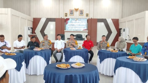 Pererat Sinergitas Kapolres Empat lawang Coffe Morning Bersama Insan Pers