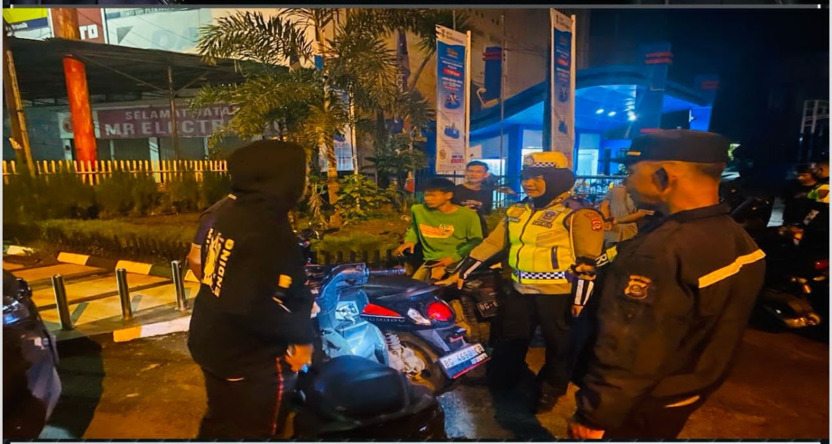Ciptakan Situasi Pemilu Kondusif, Polres Prabumulih Gandeng TNI Lakukan Razia