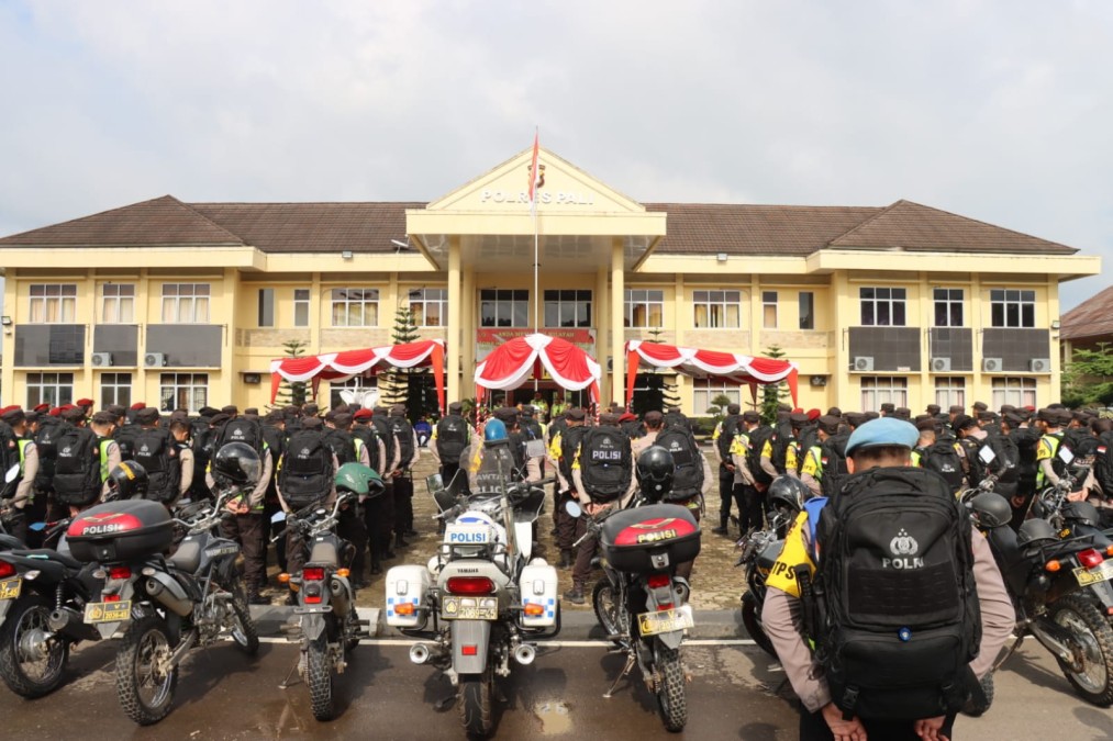 Operasi Mantap Brata 2024, Polres Pali Kirim Pasukan Personel ke PAM TPS