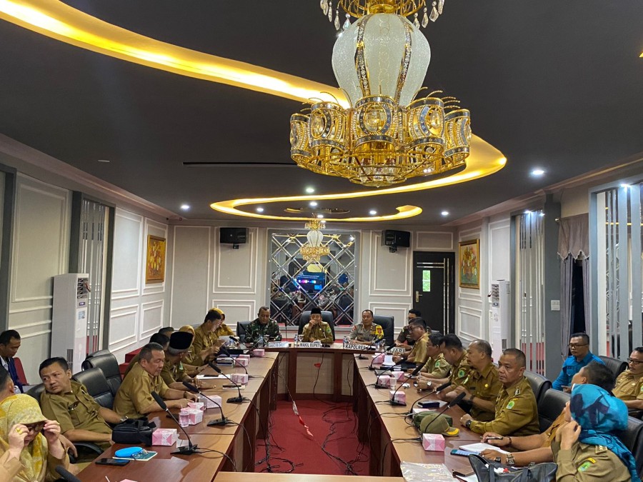H-1 Pencoblosan, Kapolres Pali Hadiri Rapat Perkembangan Politik