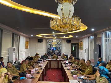 H-1 Pencoblosan, Kapolres Pali Hadiri Rapat Perkembangan Politik