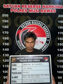 Satresnarkoba Polres Musi Rawas Sita 3,41 gram Sabu, Pelaku Diancam Pasal Berlapis