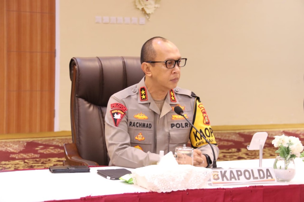 Pastikan Kondusifitas Wilayah, Kapolda Sumsel Irjen Rachmad Wibowo Pimpin Apel Virtual Pamen Jajaran