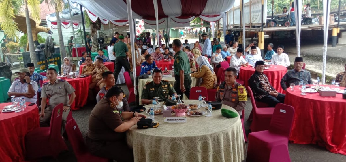 Wakili Kapolres Pali, Polsek Talang Ubi Sambut Kedatangan Kunker Dandim 0404/ME