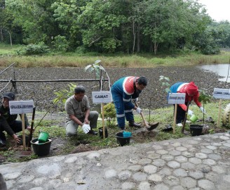 Gelorakan Gerakan Penghijauan Hulu Migas, PT Pertamina EP Limau Field Tanam 500 Pohon di Muara Enim