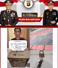 Polsek Lais Amankan Rico Asfaridi Pelaku Kasus Pencurian dengan Pemberatan