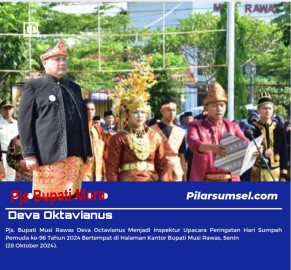 Pjs. Bupati Musi Rawas Deva Octavianus Menjadi Inspektur Upacara Peringatan Hari Sumpah Pemuda ke-96