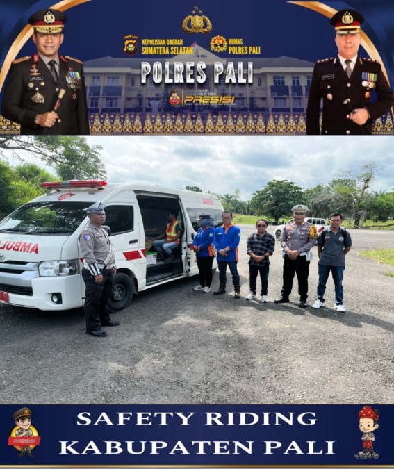 Polres PALI Berikan Pelatihan Praktek Safety Riding