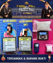 Kasat Narkoba Polres Pali Gagalkan Peredaran Sabu, 2 Pelaku dan BB 50,9 Gram Diamankan
