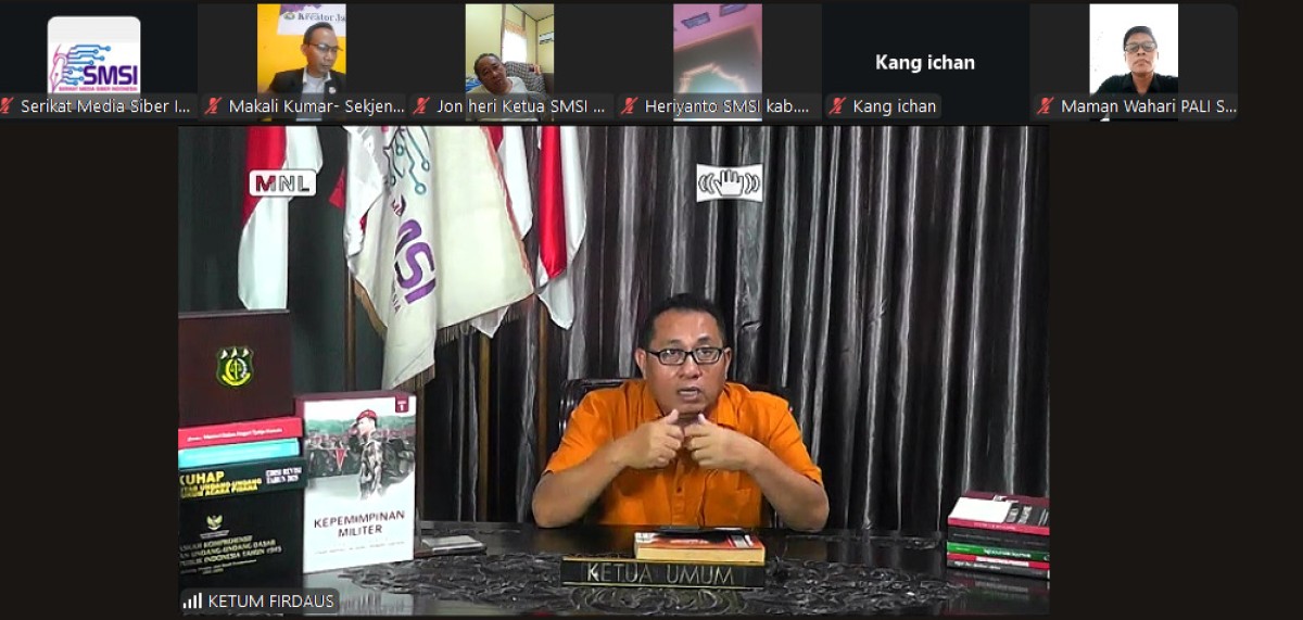 Rapat Khusus SMSI Kabupaten/Kota Se-Sumsel, Ketum Firdaus Perjuangankan Stimulus Ekonomi untuk Pers