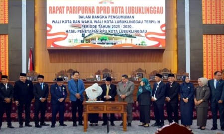 Paripurna DPRD Pengumuman Wako-Wawako Lubuklinggau Terpilih