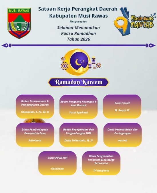 Iklan Ucapan selamat menunaikan Ibadah Puasa 1447 H